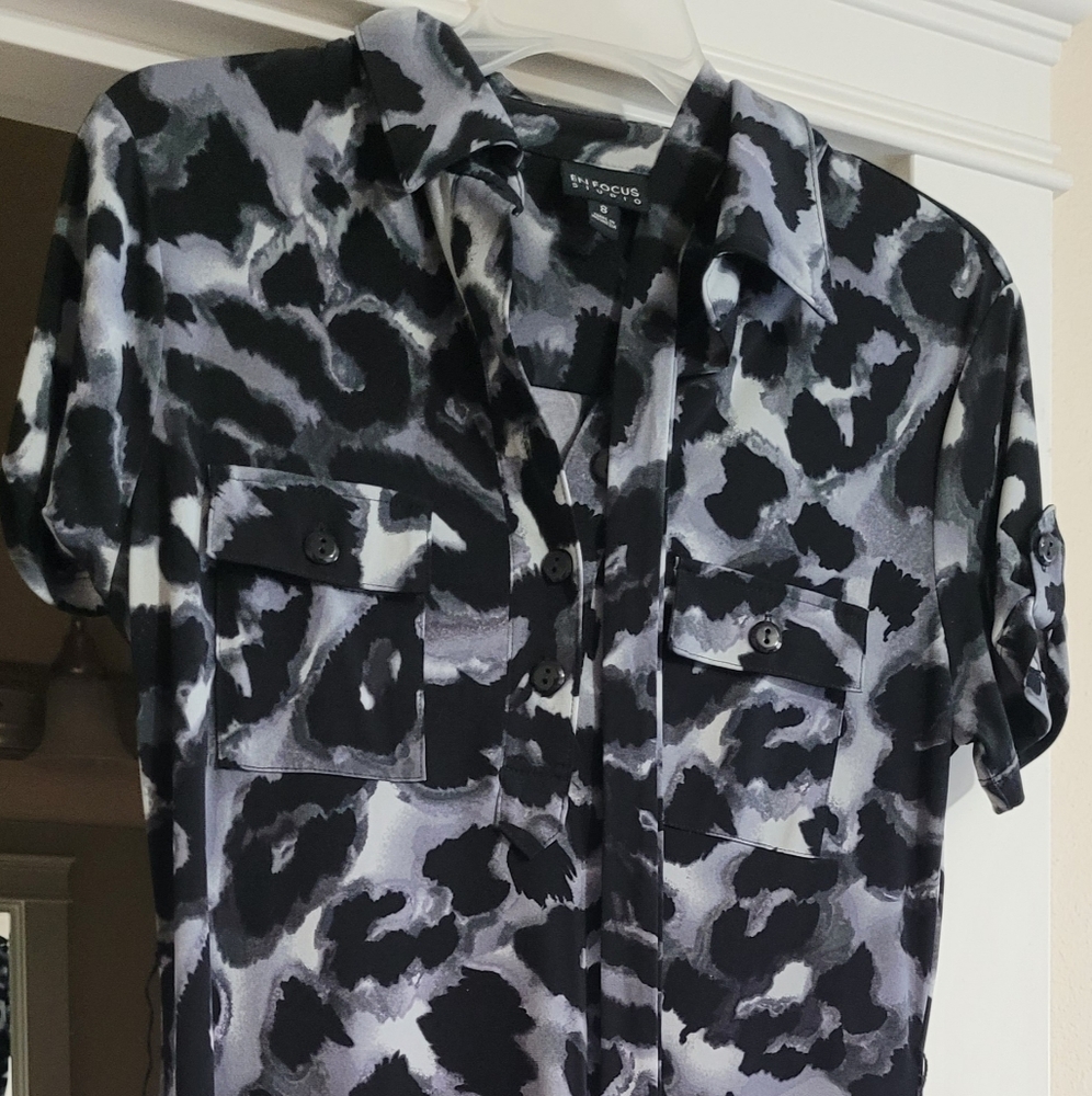 Buiness Casual Animal Print Dress